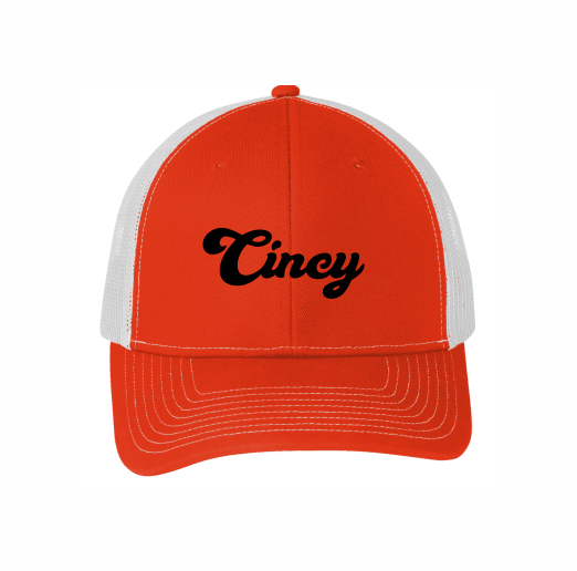 Cincy Hat (Orange/White Mesh)