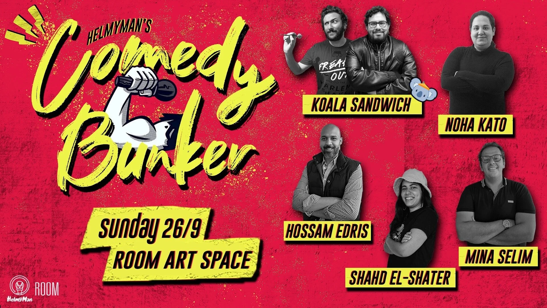 COMEDY BUNKER! (Stand-up Comedy Night at Room New Cairo)