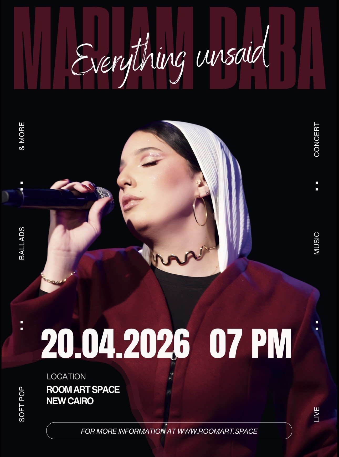 A night with Mariam Daba-Everything Unsaid At Room New Cairo