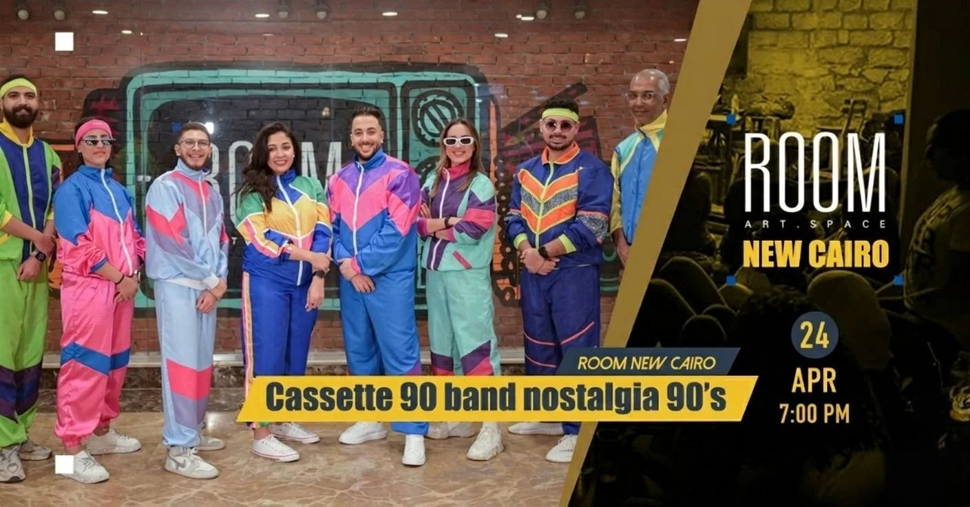 Cassette 90 band nostalgia 90’s at Room New Cairo