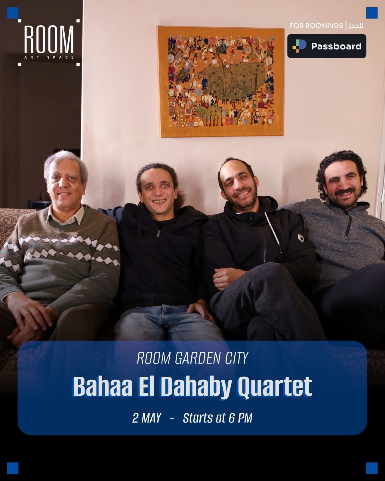 Bahaa El Dahaby Quartet  at Room Garden City 