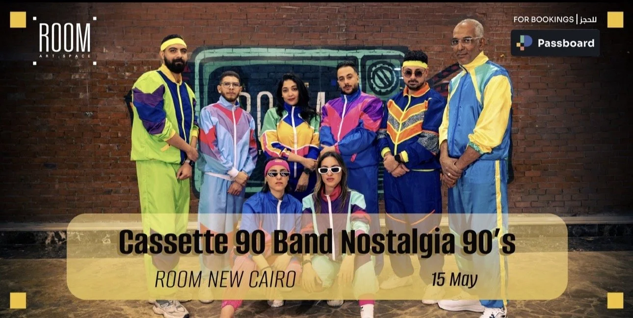 Cassette 90 band nostalgia 90’s at Room New Cairo