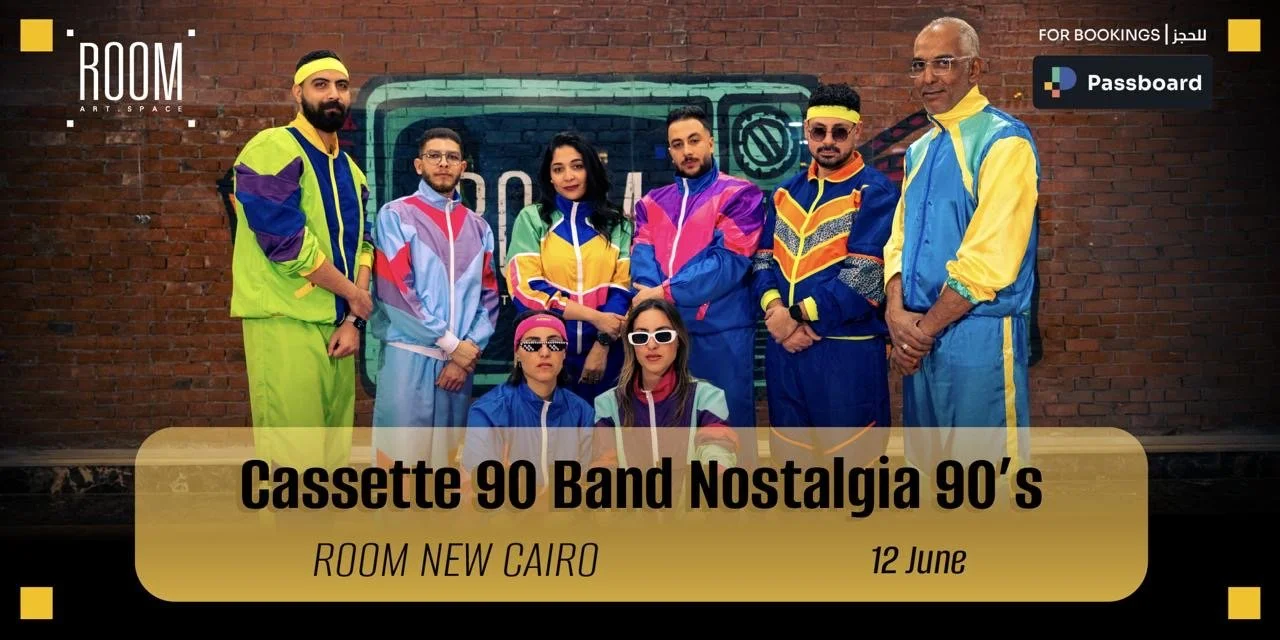Cassette 90 band nostalgia 90’s at Room New Cairo