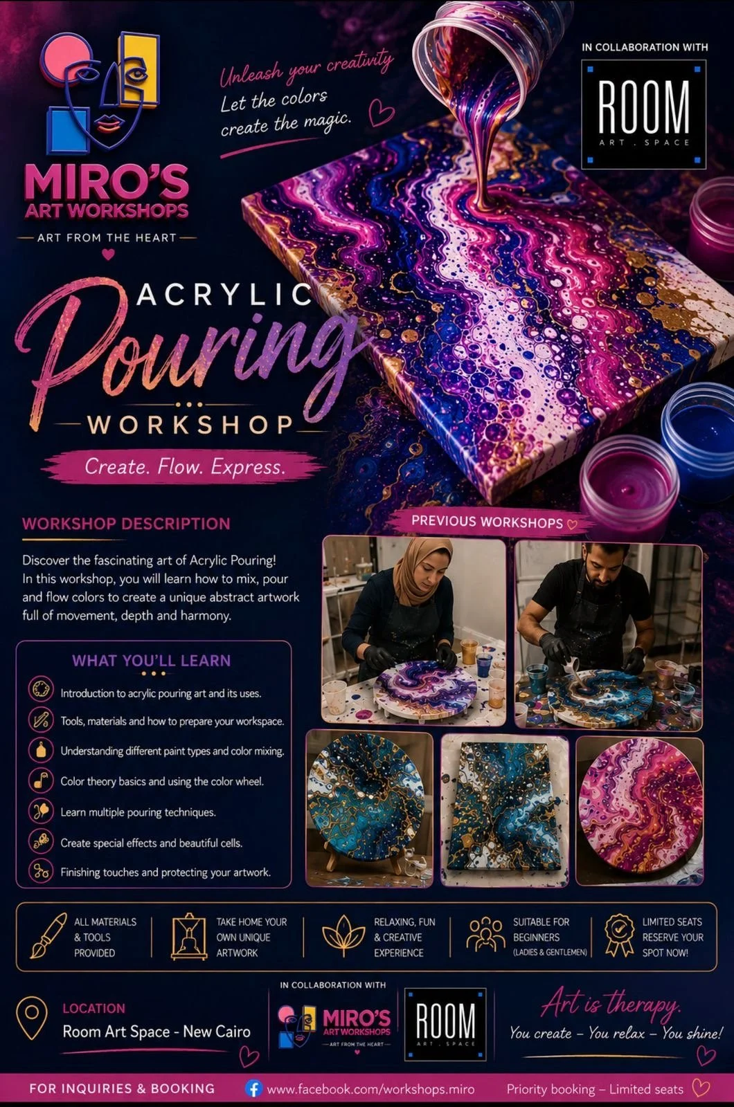 Acrylic Pouring Workshop