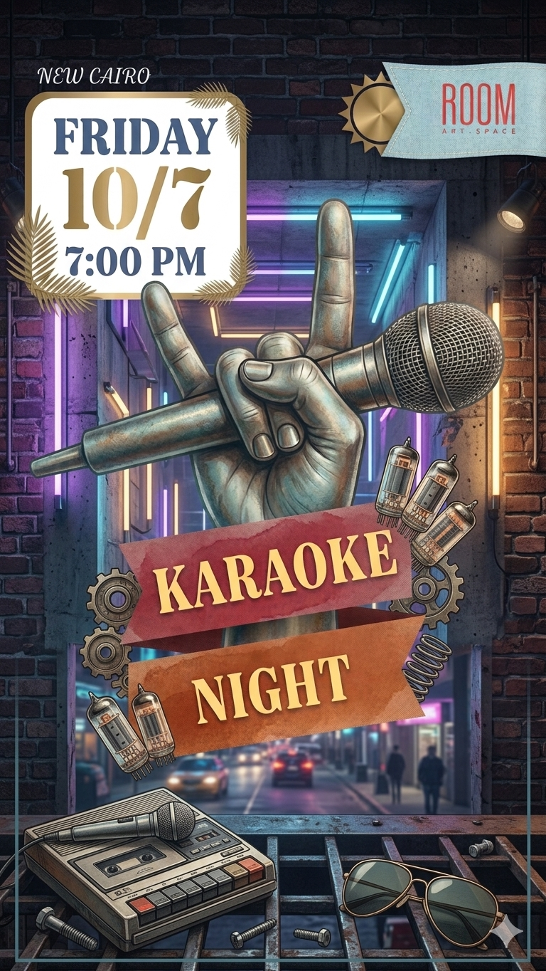 Karaoke night on Friday at Room New Cairo