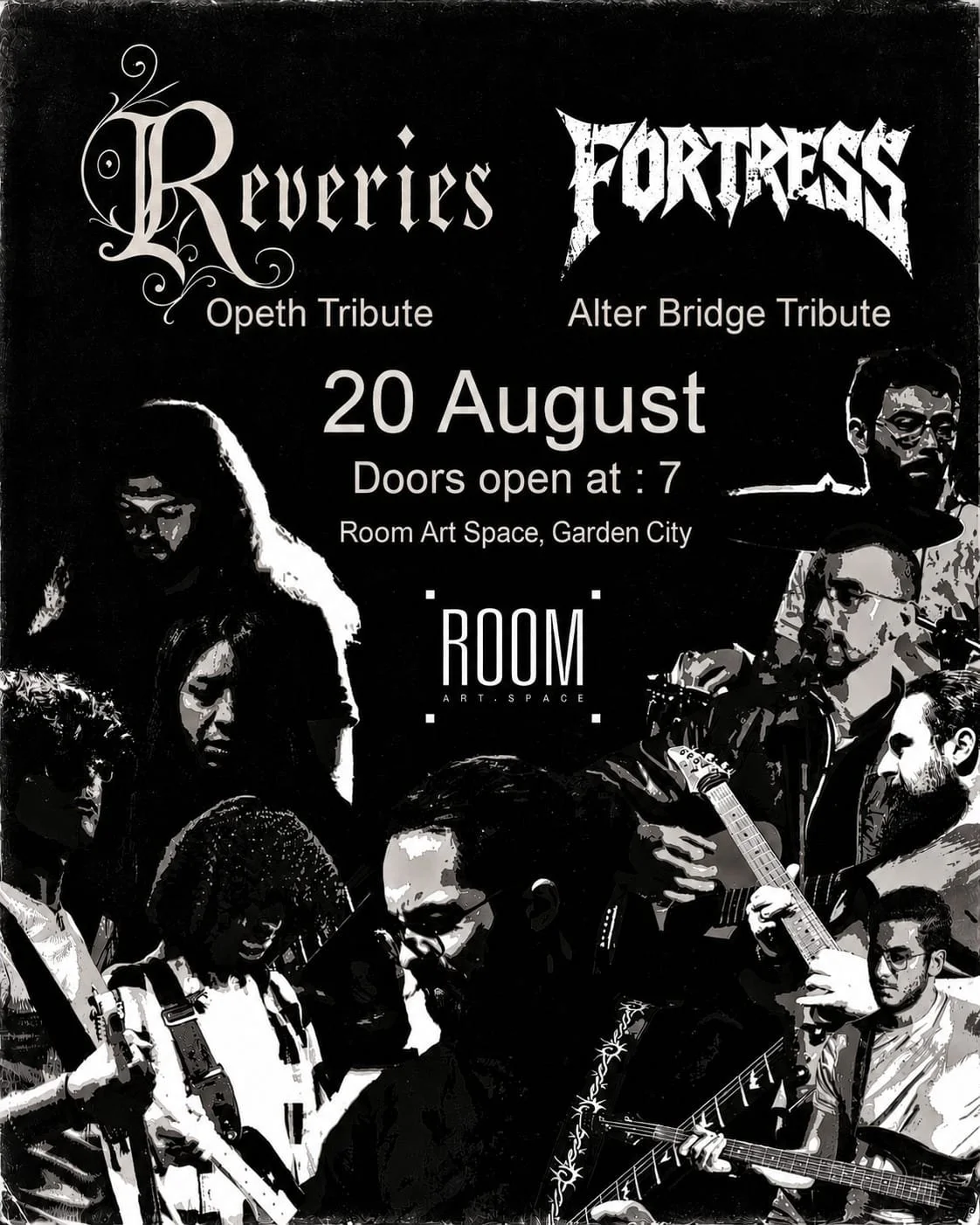 Metal gig (reveries, fortress) at Room Garden city