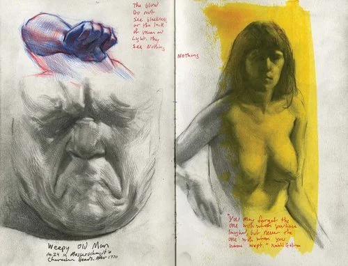 Sketchbook page by Evan Kitson