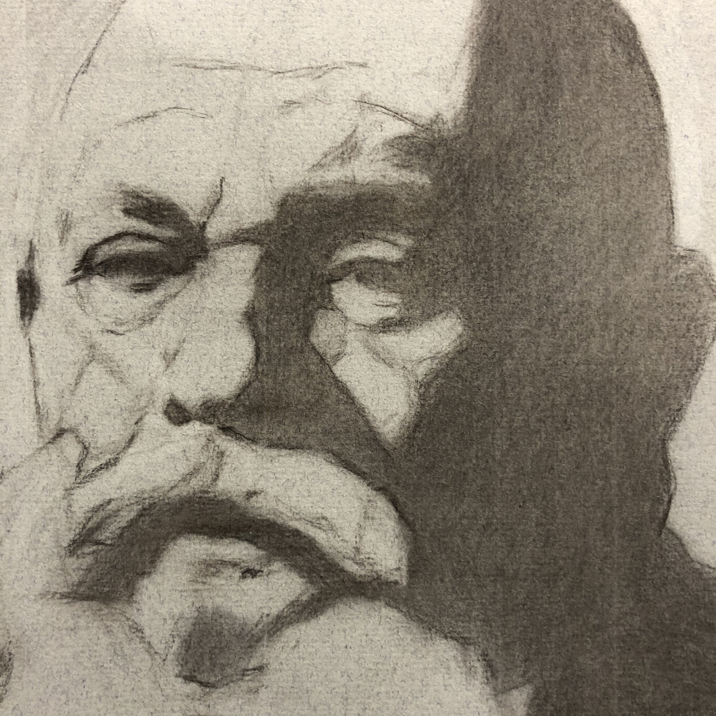 Portrait Drawing in Charcoal and White Chalk — Art Classes and Lessons on  Long Island and Online