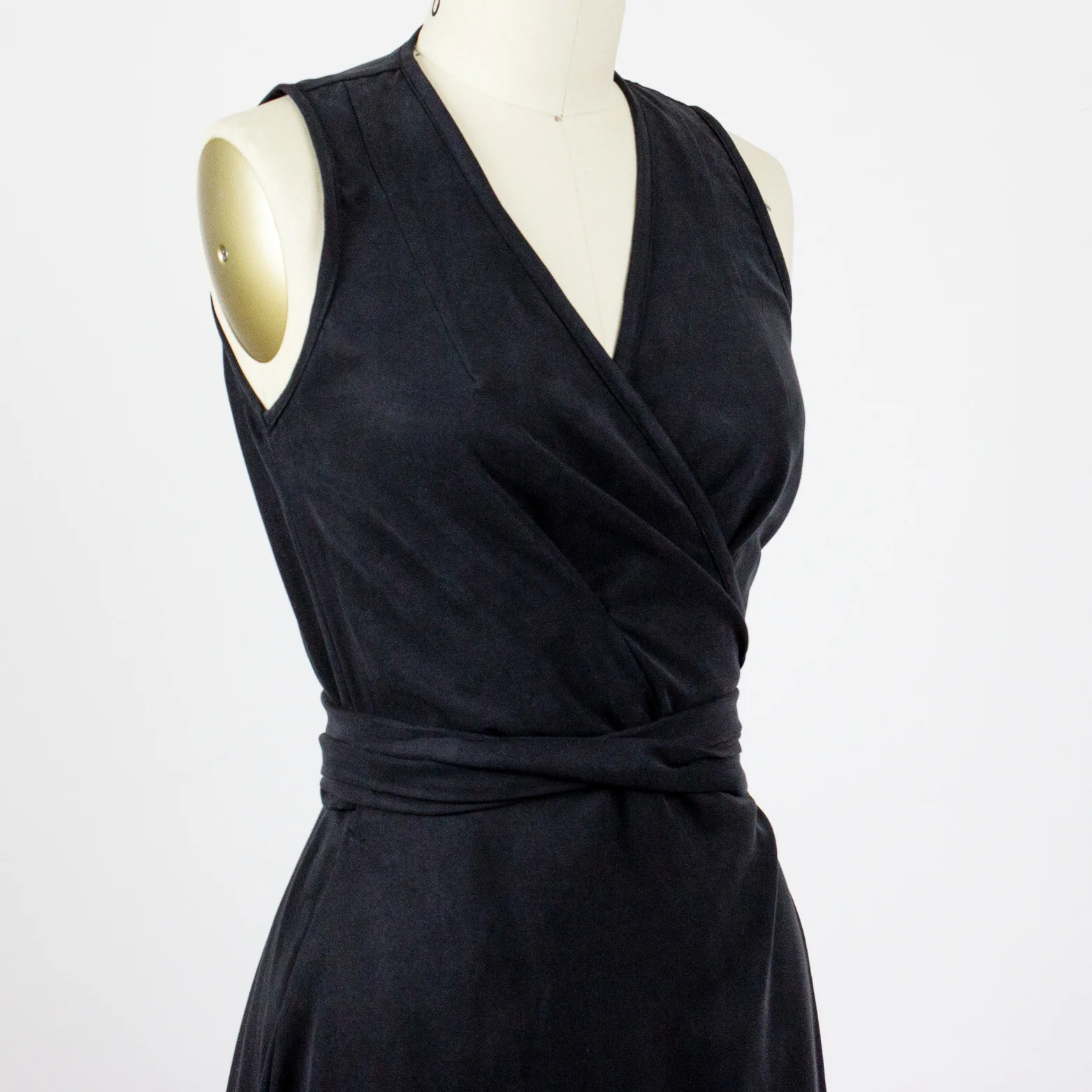 Maya little black wrap dress SimonesRose
