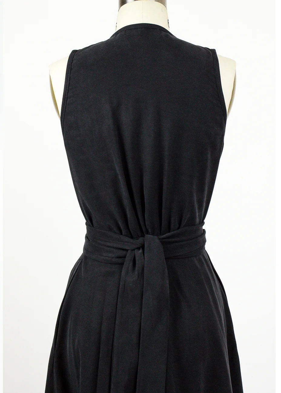 Maya little black wrap dress SimonesRose