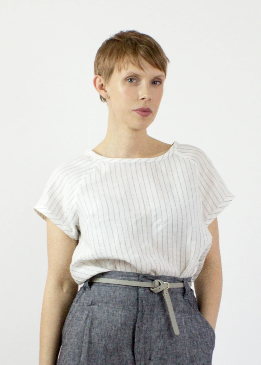 Eloise woven linen tshirt SimonesRose