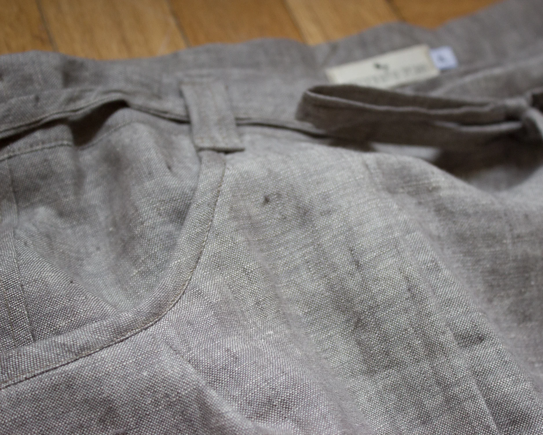 SimonesRose SAKAE linen wrap skirt