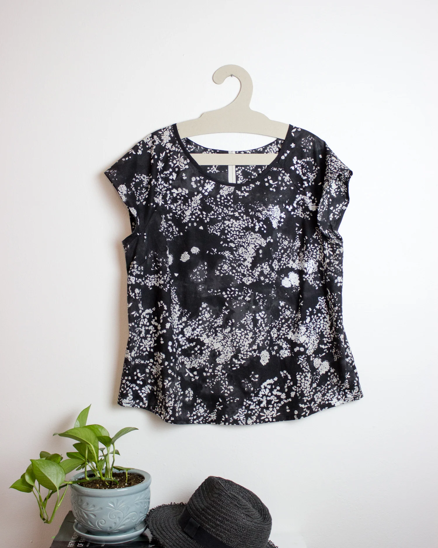 Simones Rose TORI blouse / Nani Iro print