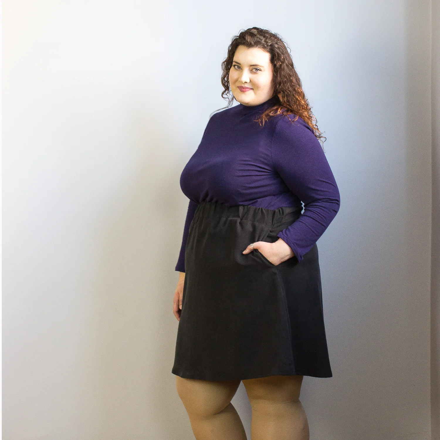 Mock neck long sleeve - Simones Rose basics