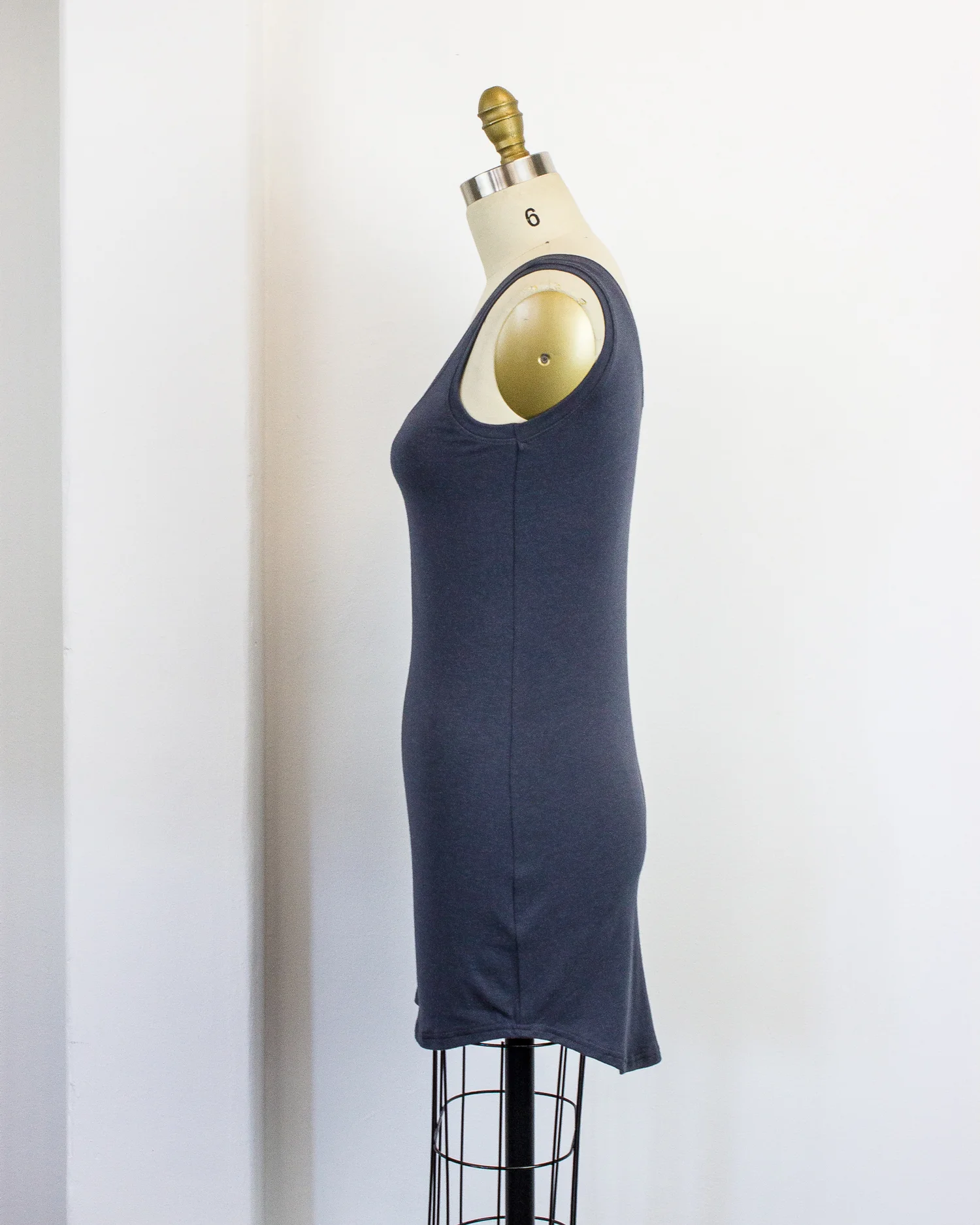 Simone's Rose Sasha tunic tank Slate Gray