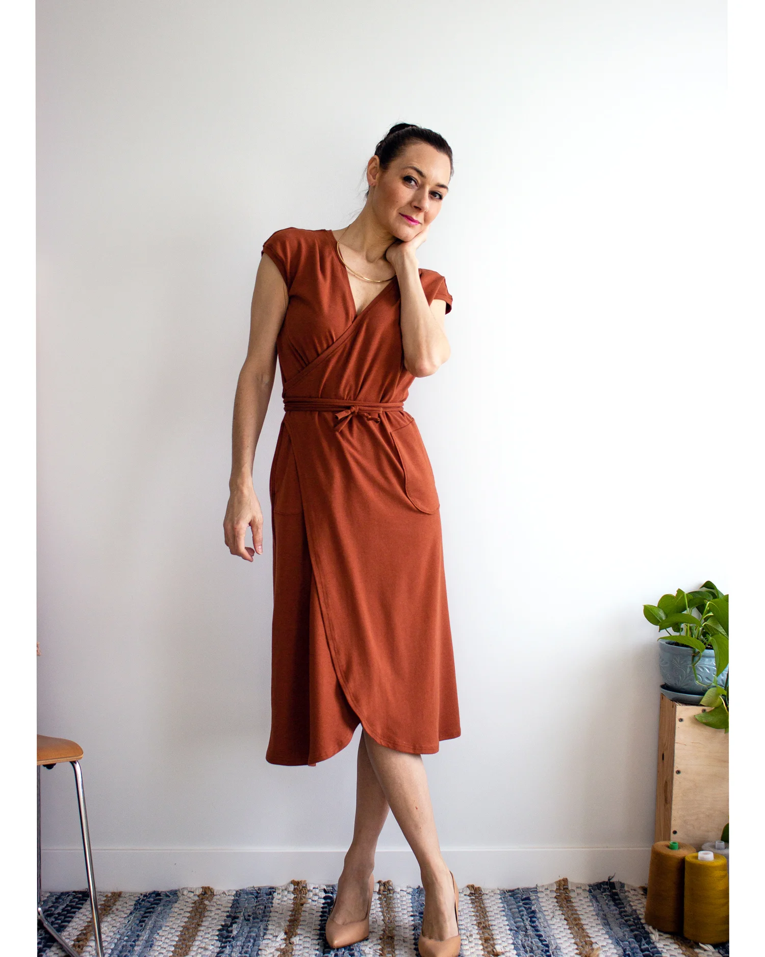 BeckyB Wrap Dress / SimonesRose spring collection