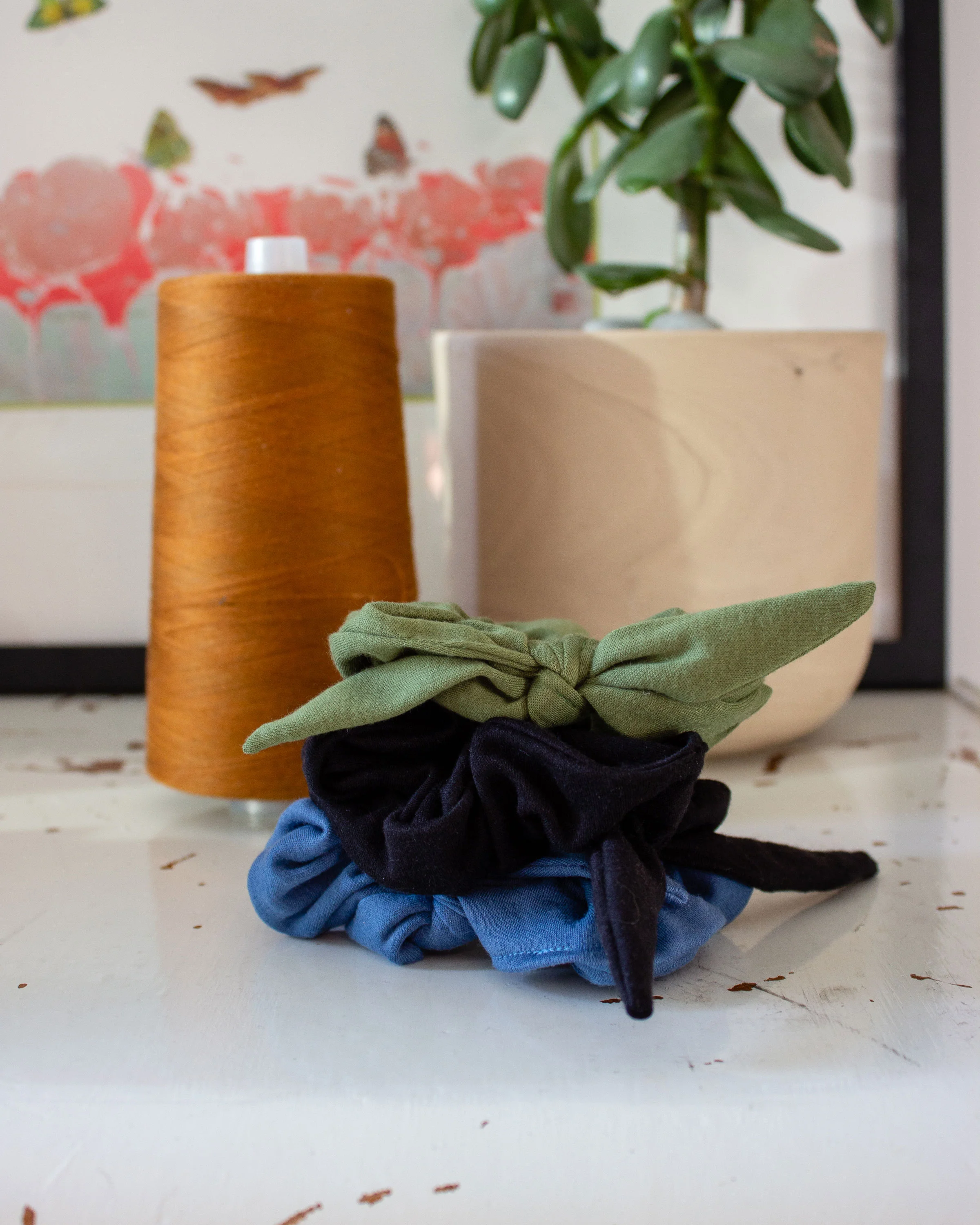 Lakeside Scrunchie pack x3 Organic cotton and Lyocell