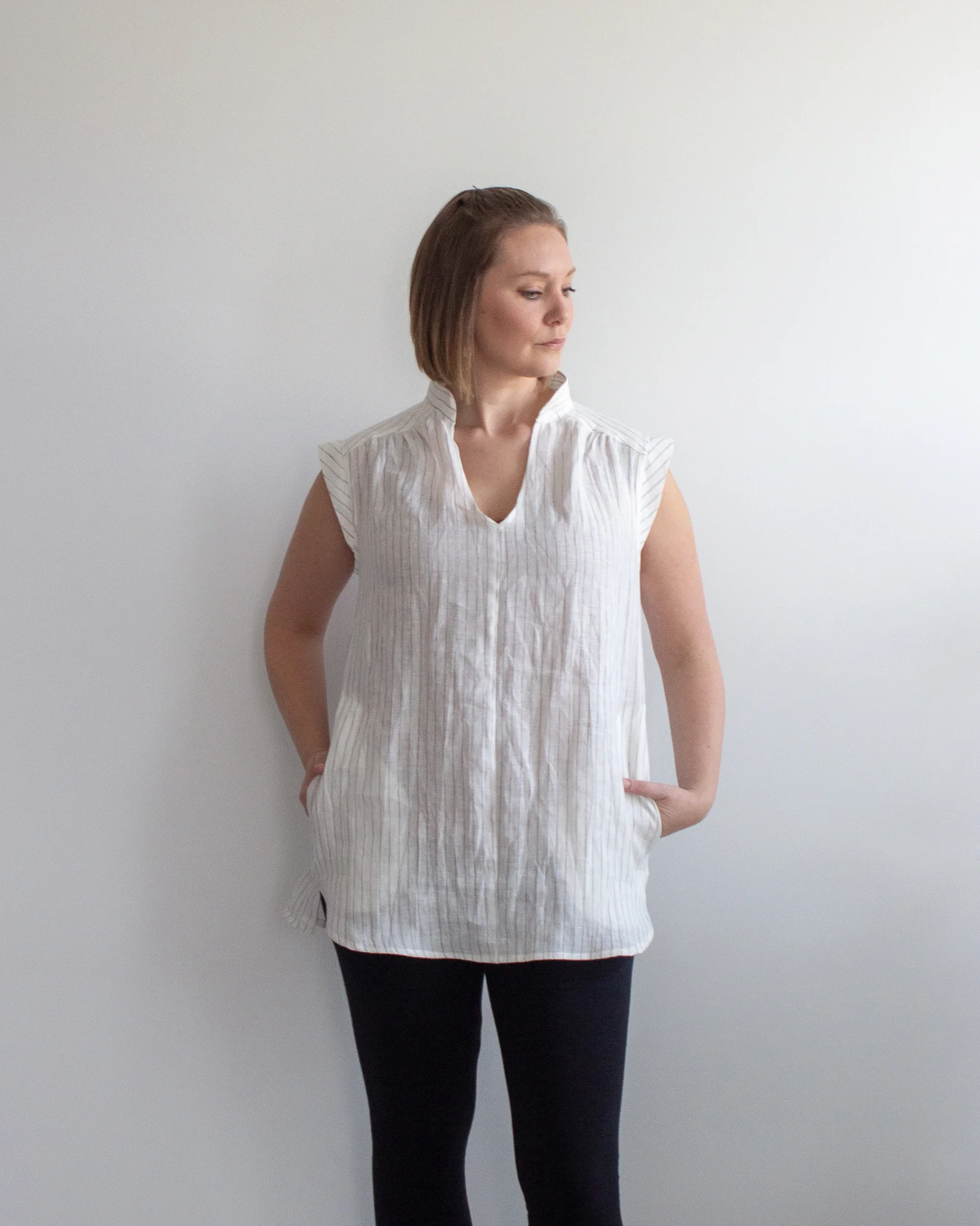 SimonesRose Joella linen blouse
