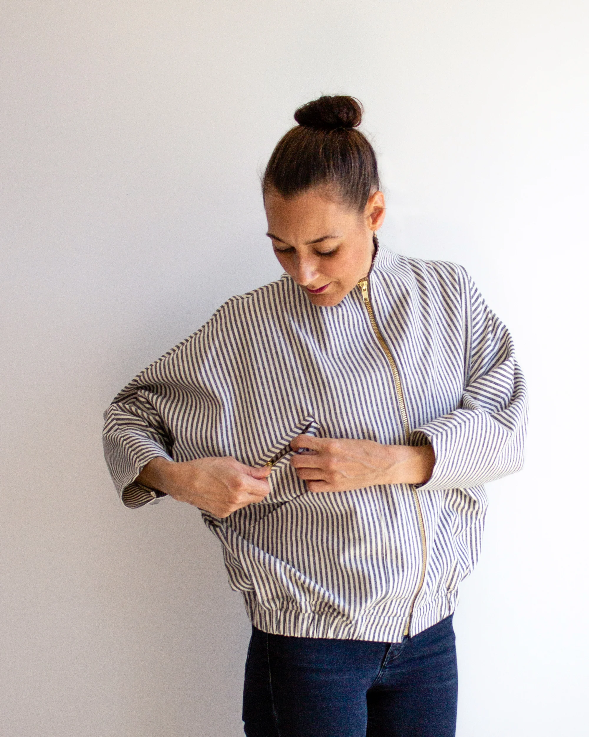 Logan Bomber Jacket / SimonesRose.com / Organic cotton canvas