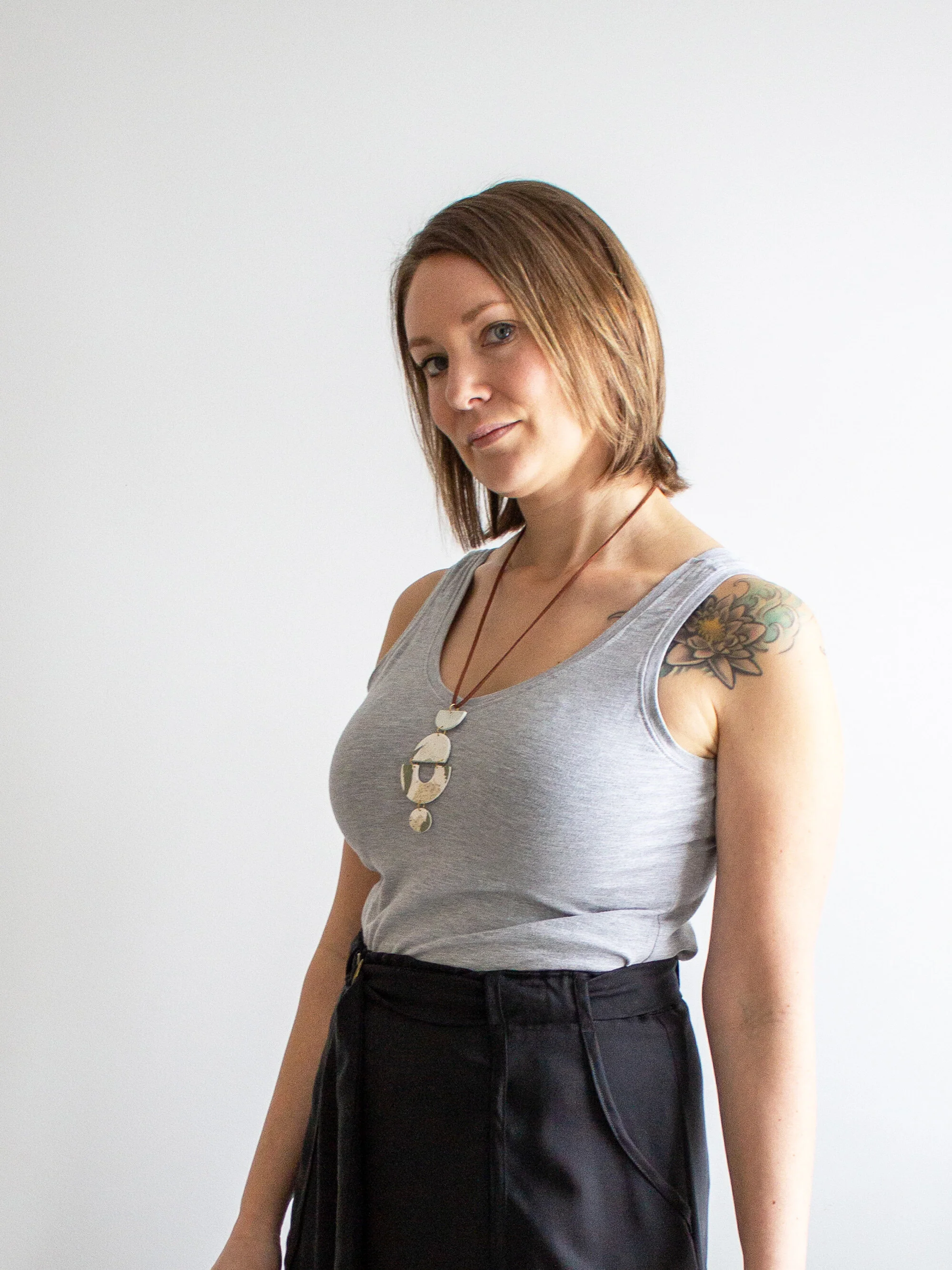 Simple Reversible tank - heather gray / SimonesRose.com (Copy)