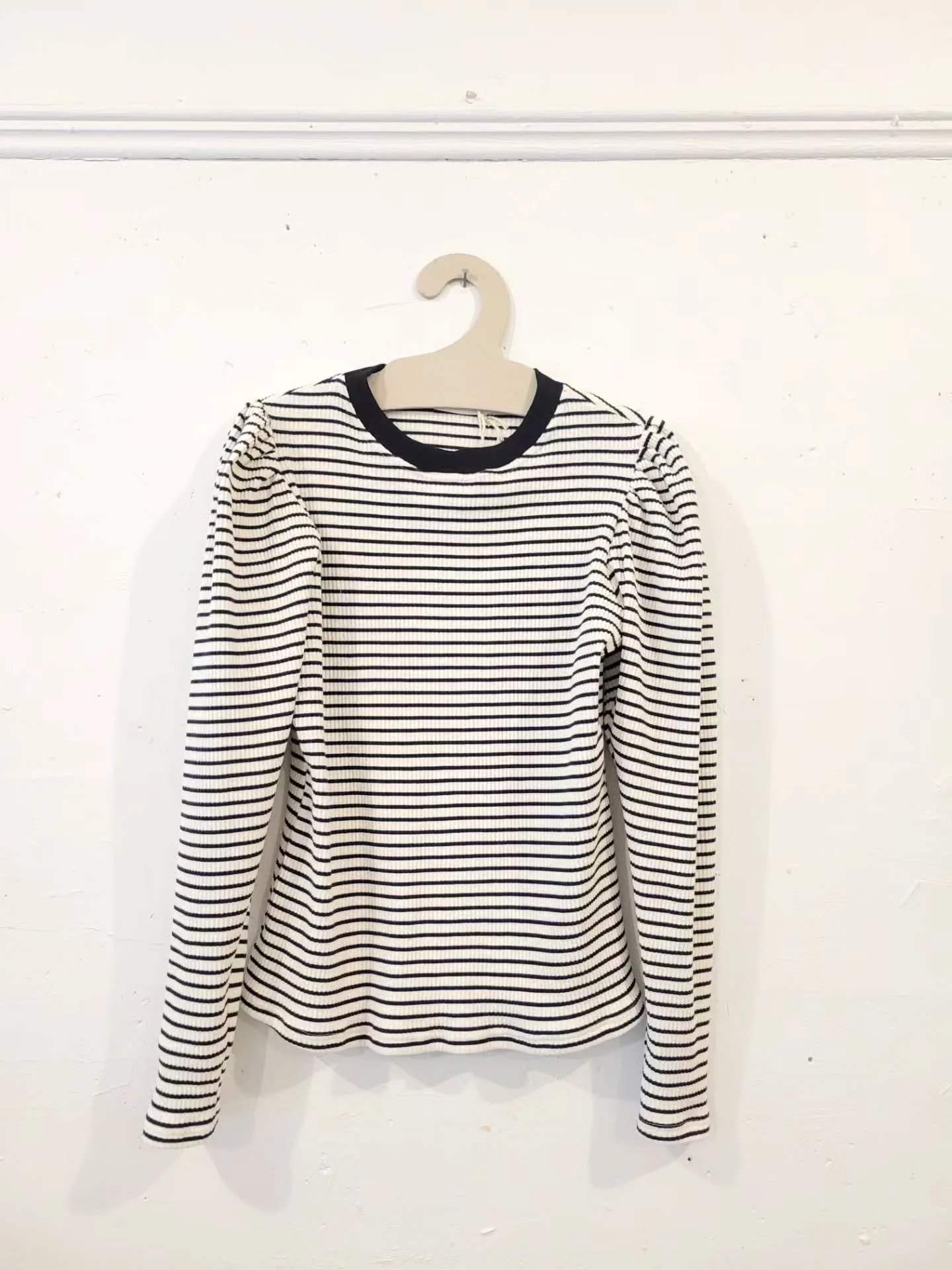 Bon Bon in rib knit "Stripe Stripe" now available for pre-order!  I have a few sizes in stock &amp; ready to go - all other sizes will ship within about 2 weeks / based on when our fabric order arrives! 

This rib knit is SO cozy &amp; a 95