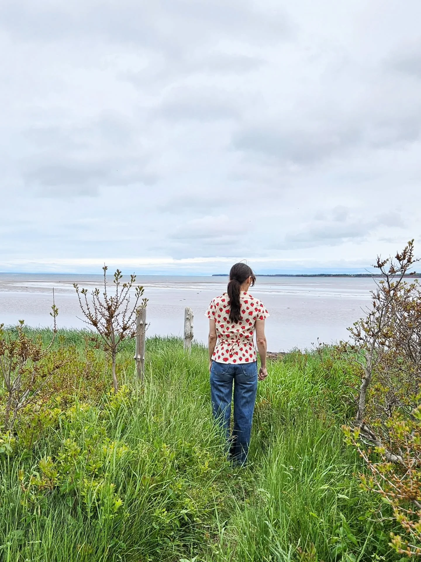 This past weekend I got to spend some quality time with my ride or die girlfriends &amp; they were kind enough to frolic around in our Strawberry drop so I could take these photos. 🍓

Swipe through and soak up the coastal PEI vibe! ⛵️⛴️ These pieces