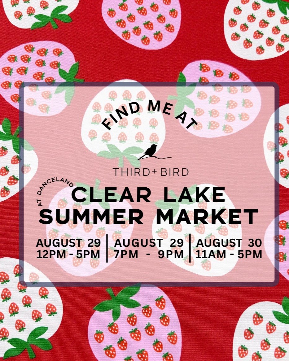Local &amp; surrounding babes - save the date and join us for a wonderful weekend at the lake!

Come visit us on Saturday and Sunday August 29th and 30th at @thirdandbird at Danceland in Clear Lake, Manitoba in Riding Mountain National park.

I'll be