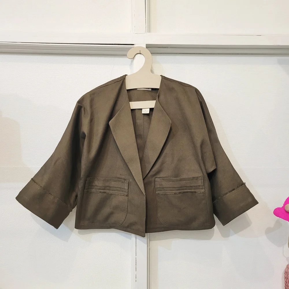 SUE SO jacket in Hemp x Organic cotton Canteen canvas by Simone’s Rose