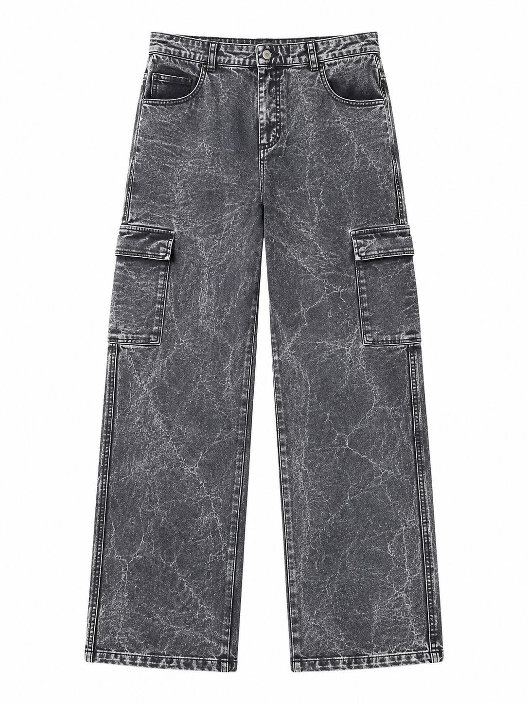 Mineral Washed Twill Cargo Pants