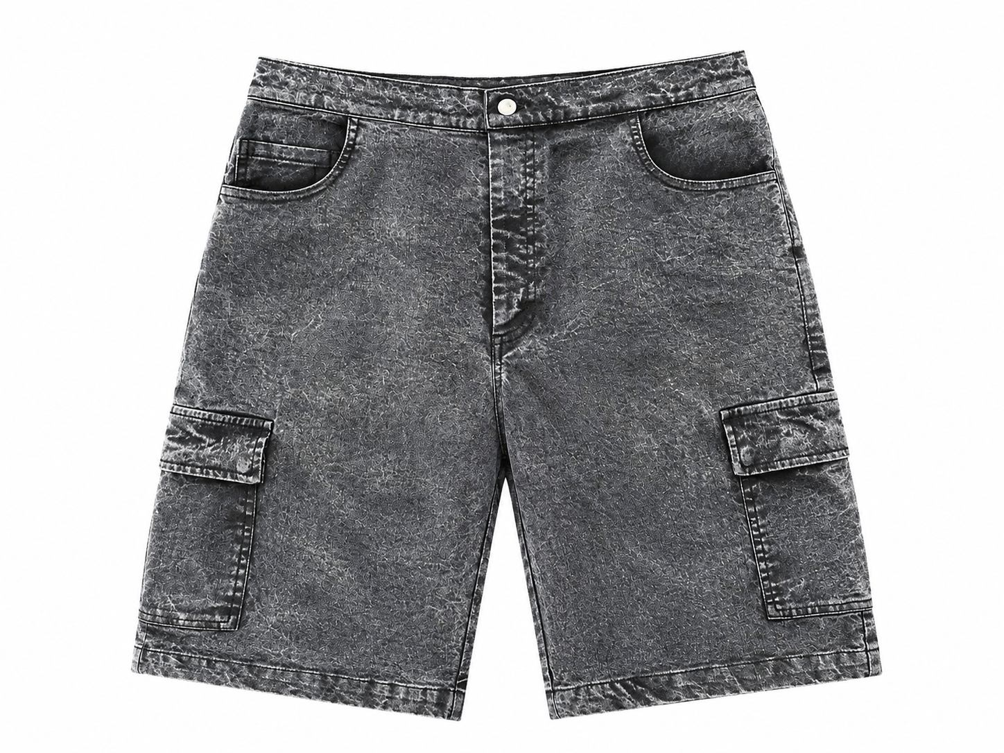 Mineral Washed Twill Cargo Shorts