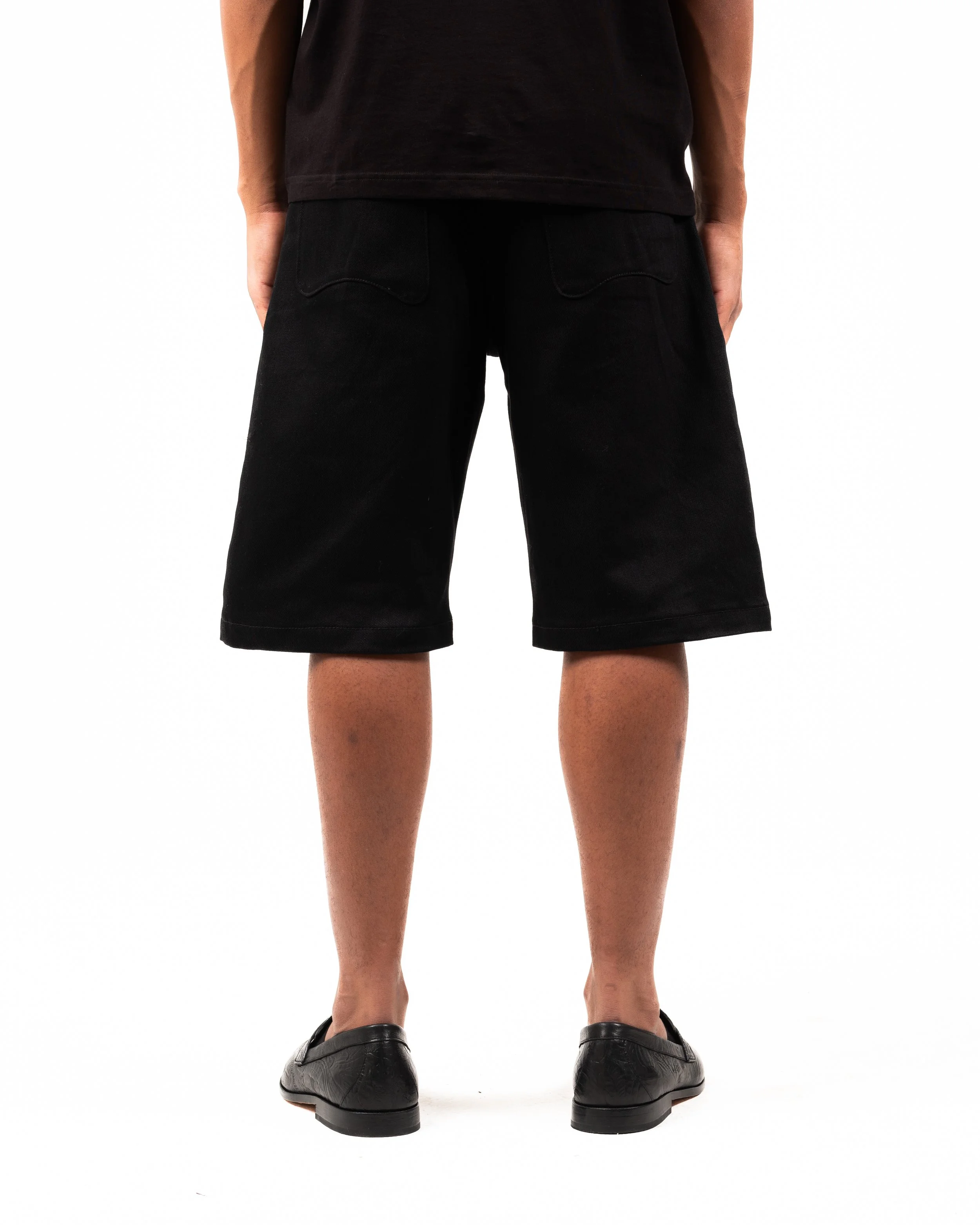 Black Denim Shorts