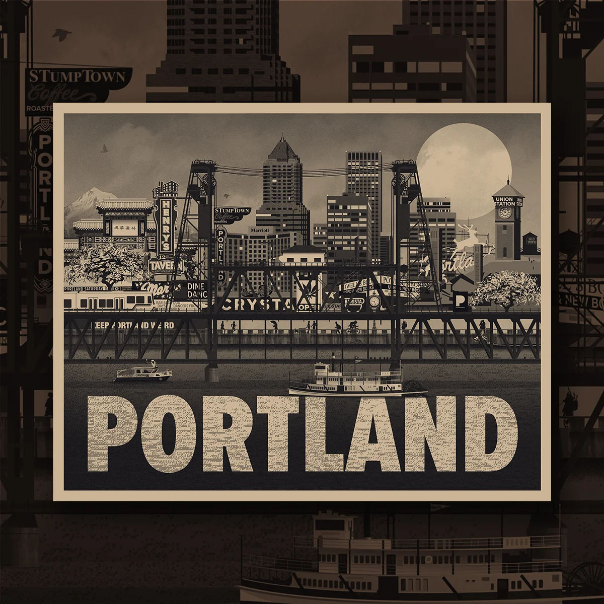 PORTLAND Screen Print (1-Color)