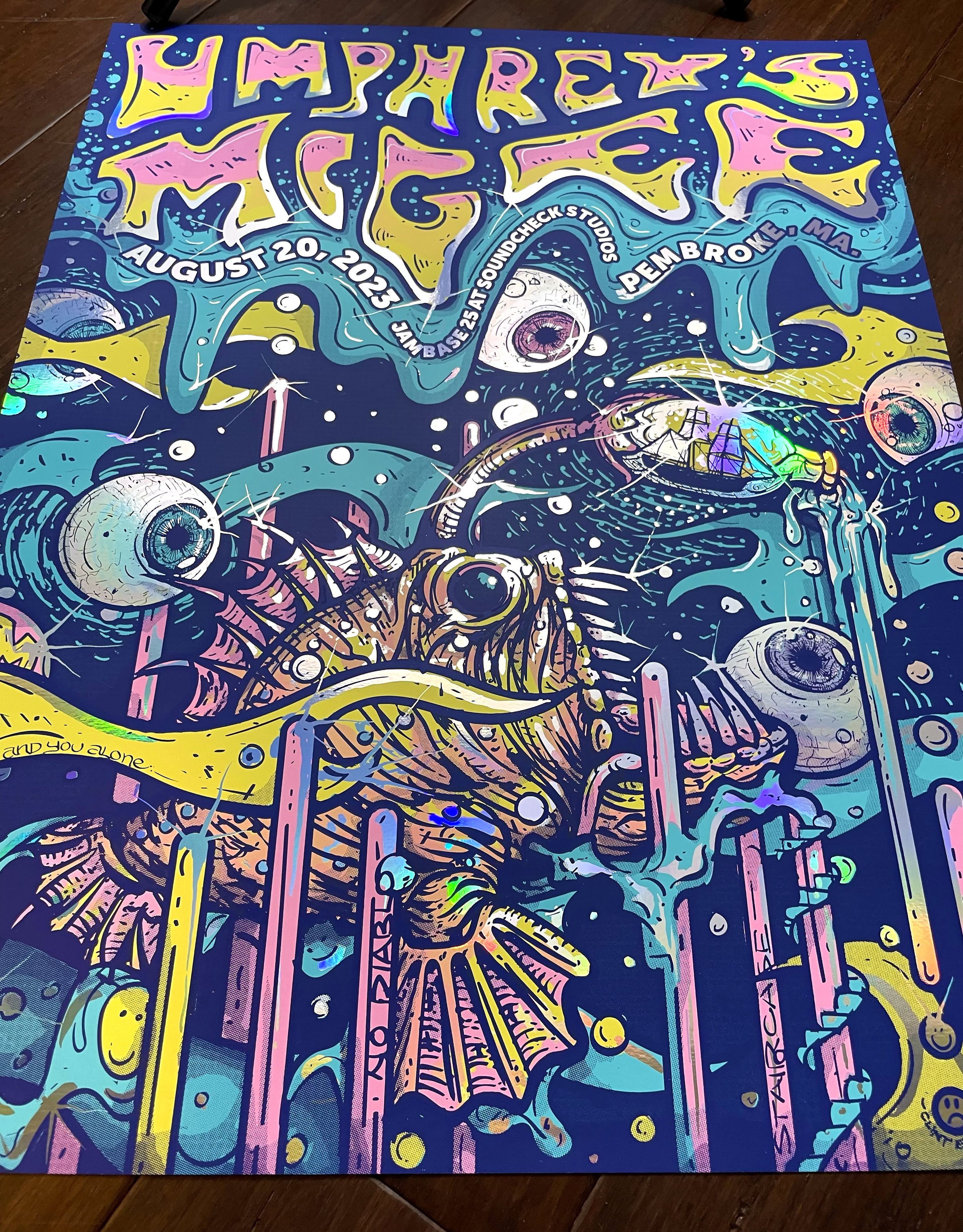 FOIL UMPHREY'S MCGEE SUMMER TOUR 2023 (AUGUST 20 / PEMBROKE, MASSACHUSETTS)
