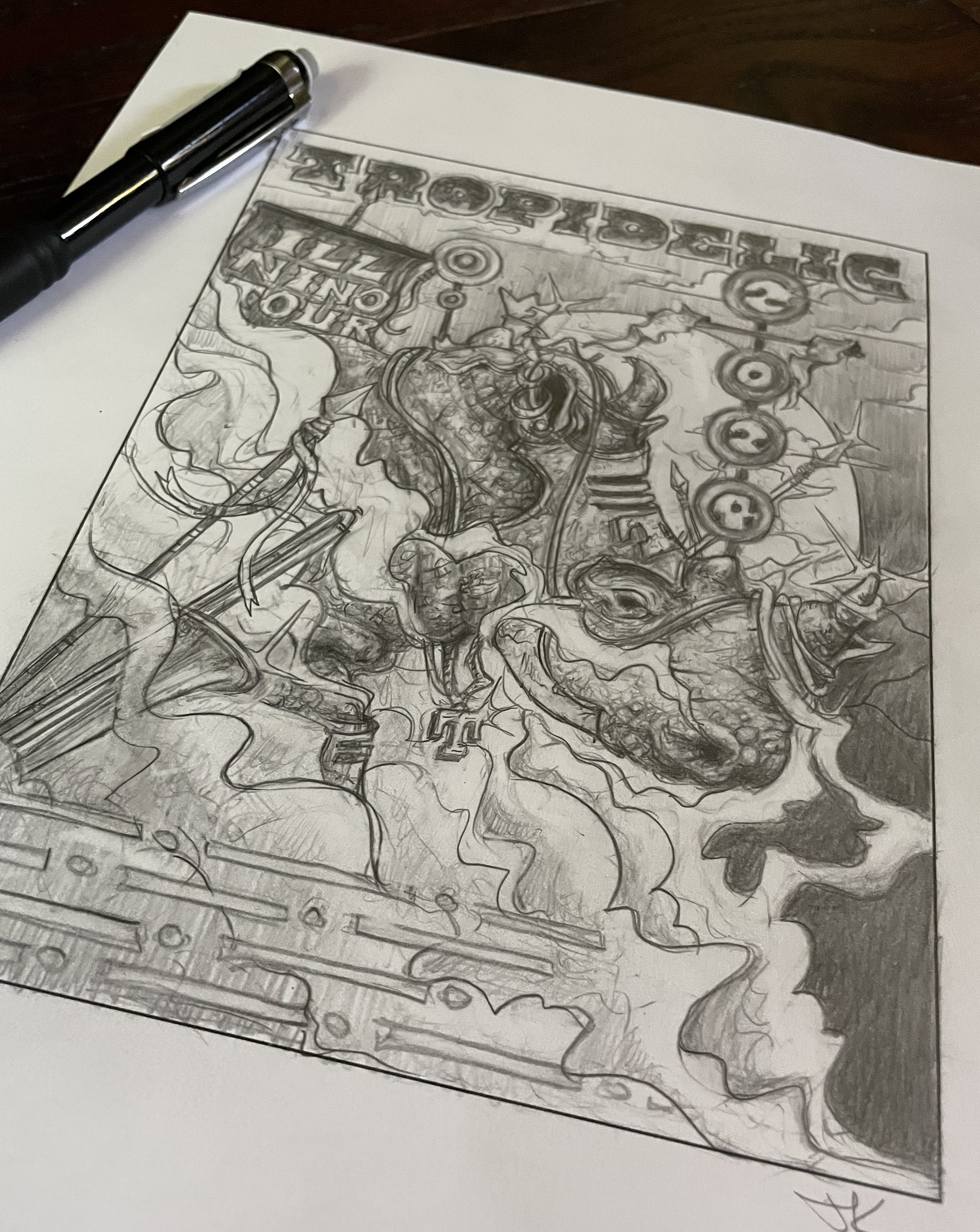 Original Concept Sketch - TROPIDELIC 2024 Tour Sketch