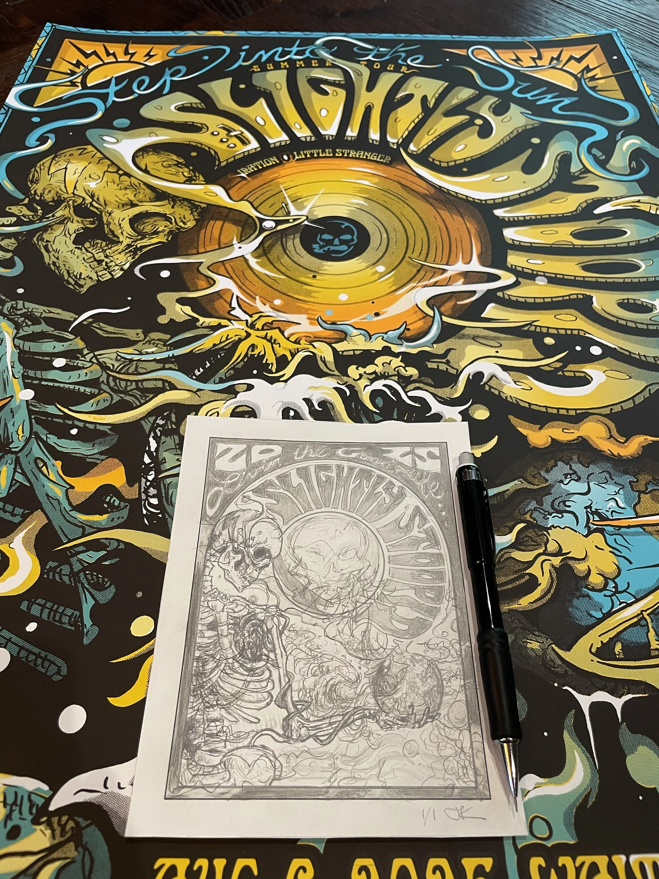 1/1 Original Concept Sketch SLIGHTLY STOOPID 2025