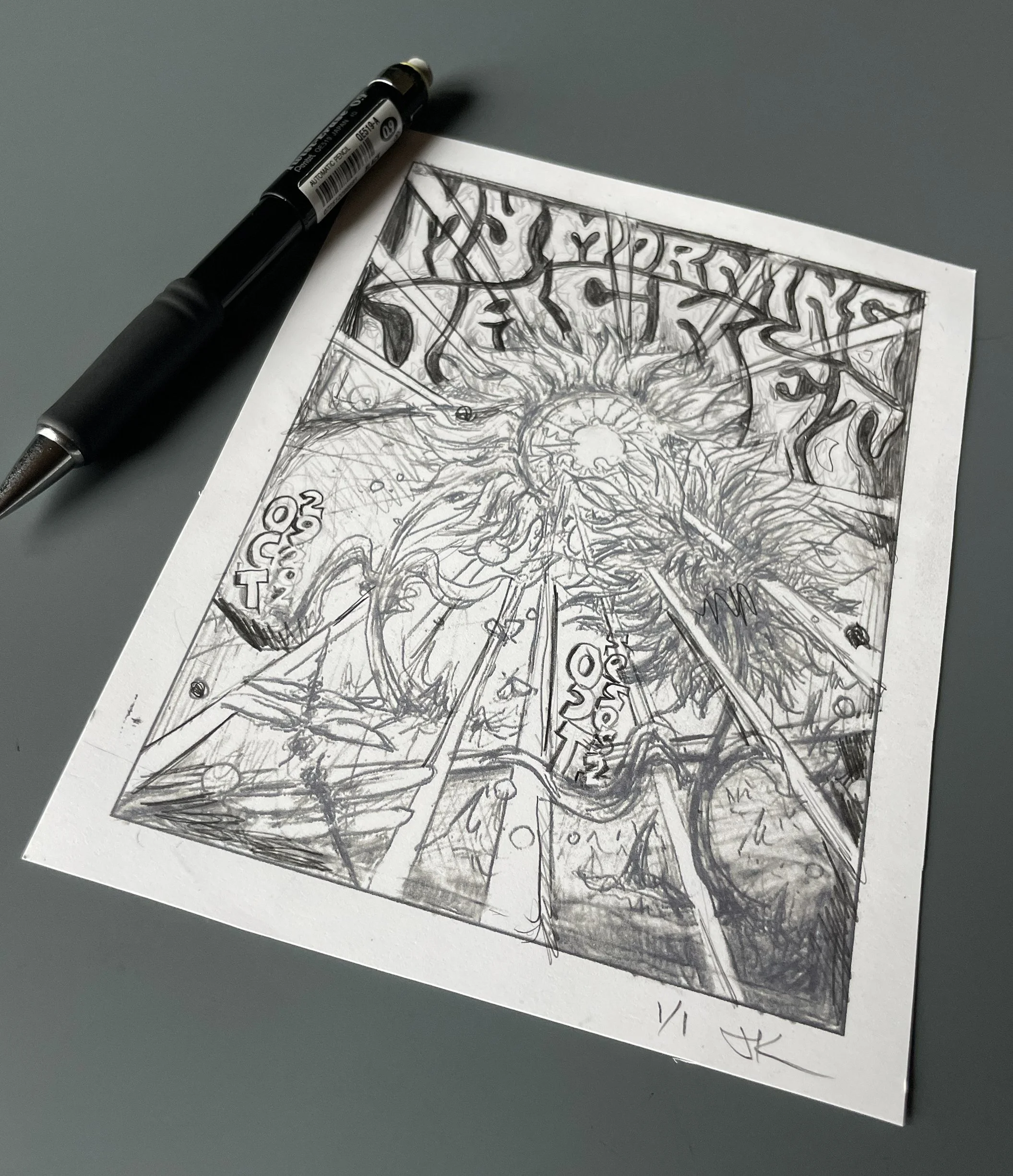 1/1 Original Concept Sketch for My Morning Jacket (Nashville)