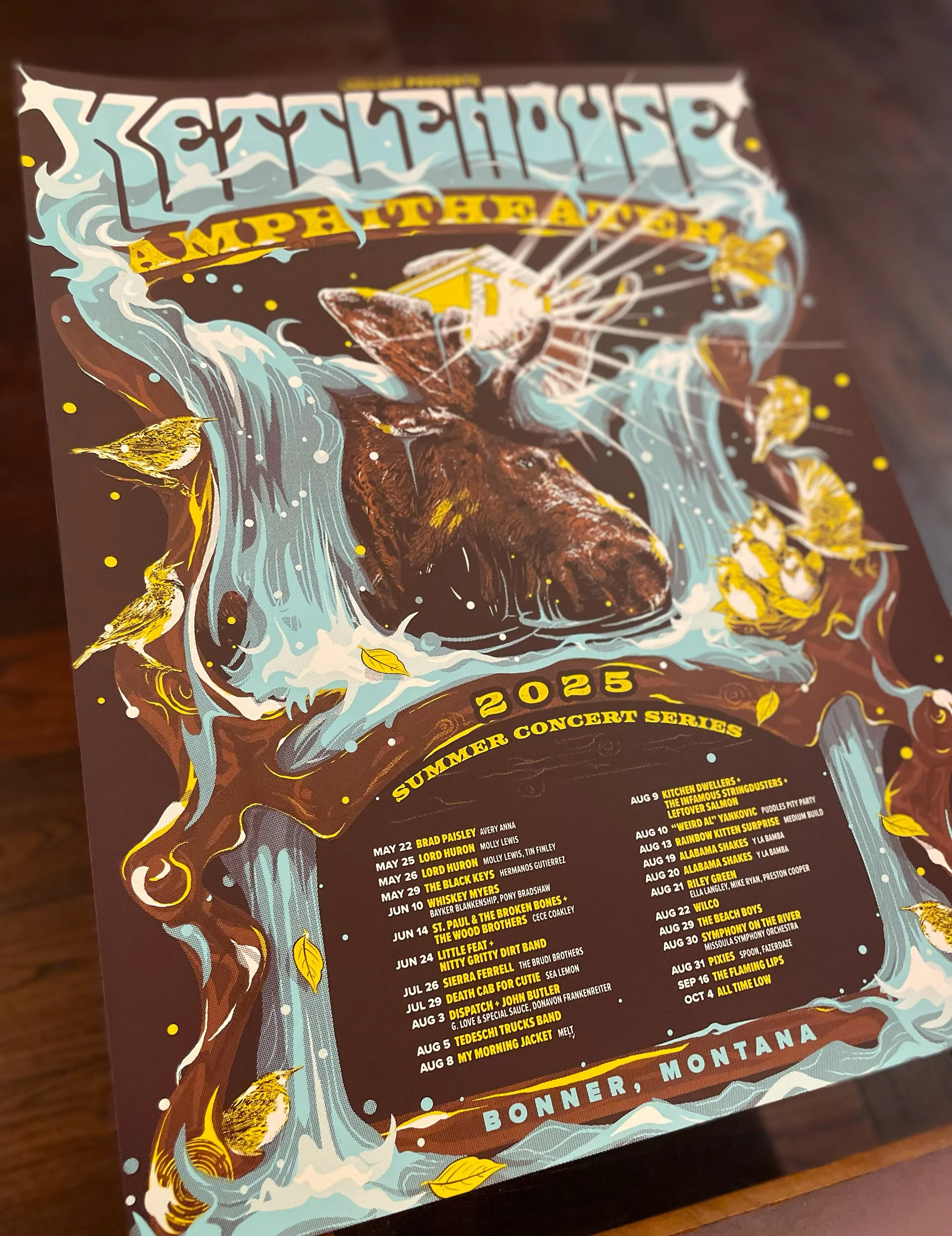 Kettlehouse Amphitheater 2025 Season (Bonner, Montana)