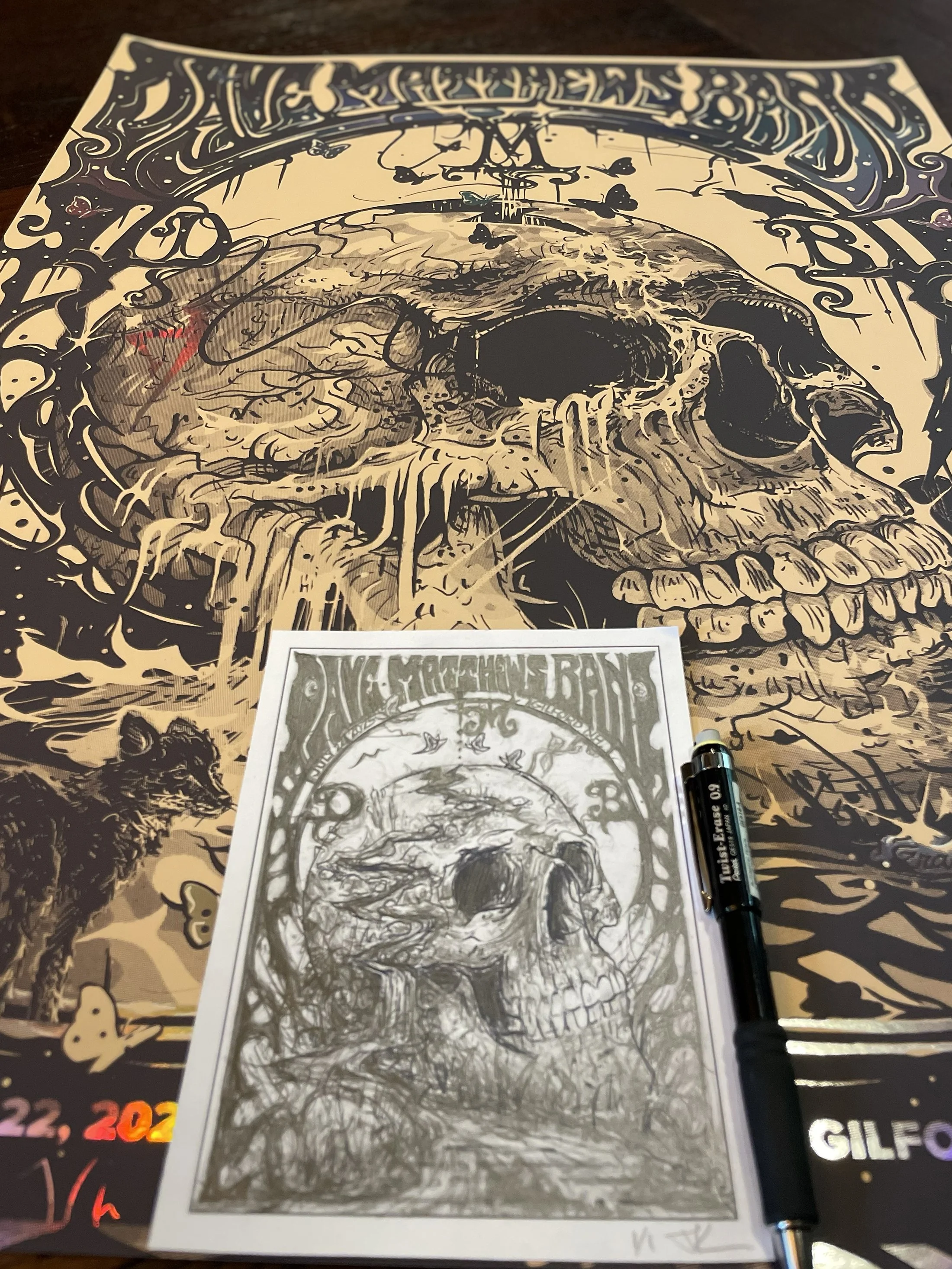 * (Original Concept Sketch) DAVE MATTHEWS BAND 2025 (Gilford, NH)