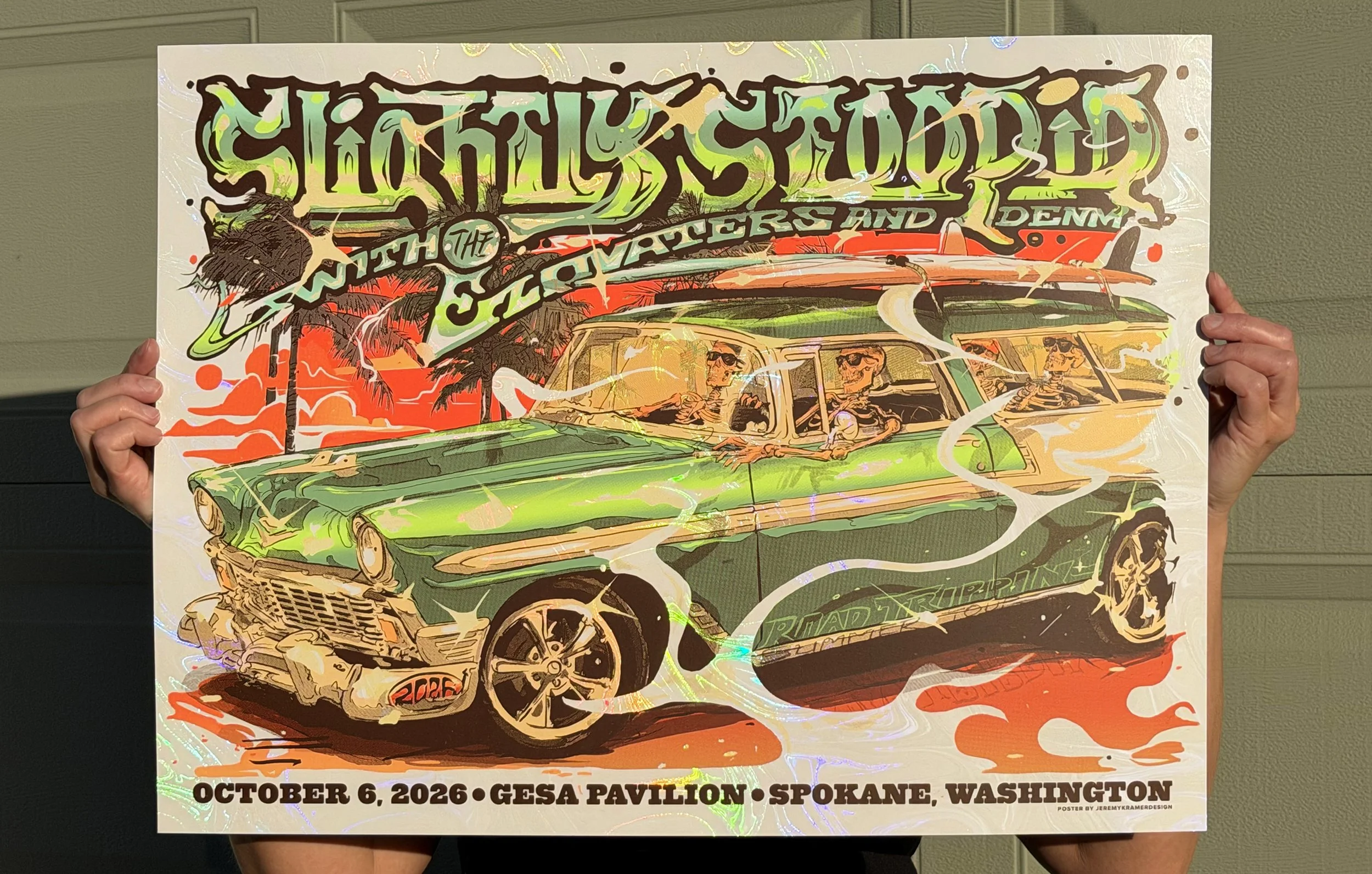 White Swirl (UV) Foil SLIGHTLY STOOPID (Spokane, WA / Oct. 6, 2026)
