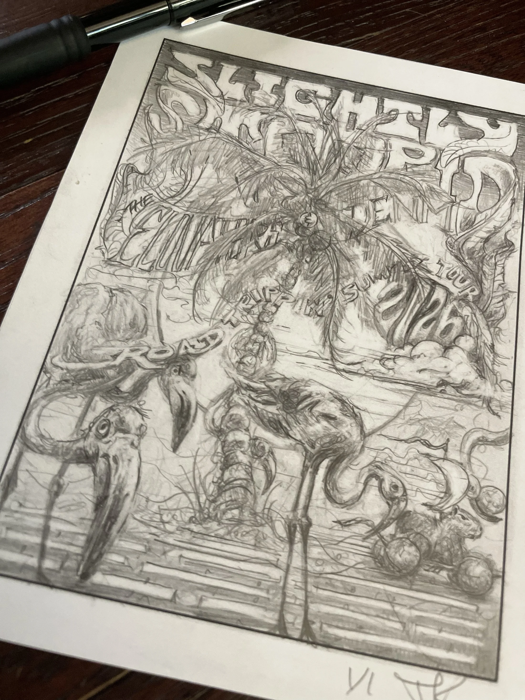 *1/1 Concept Sketch SLIGHTLY STOOPID 2026 (August 12 / Boca Raton, FL)