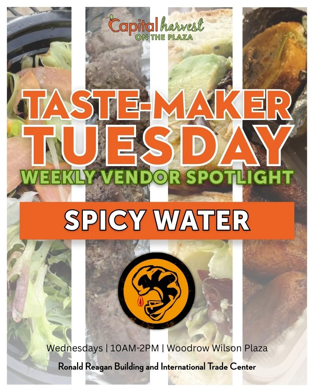 Bring your appetite to @spicywaterafricangrill at CHoP! Serving up bold, authentic West African flavors, they&rsquo;re known for expertly grilled meats made with traditional techniques and fresh, flavorful ingredients. Whether you dig into the juicy 