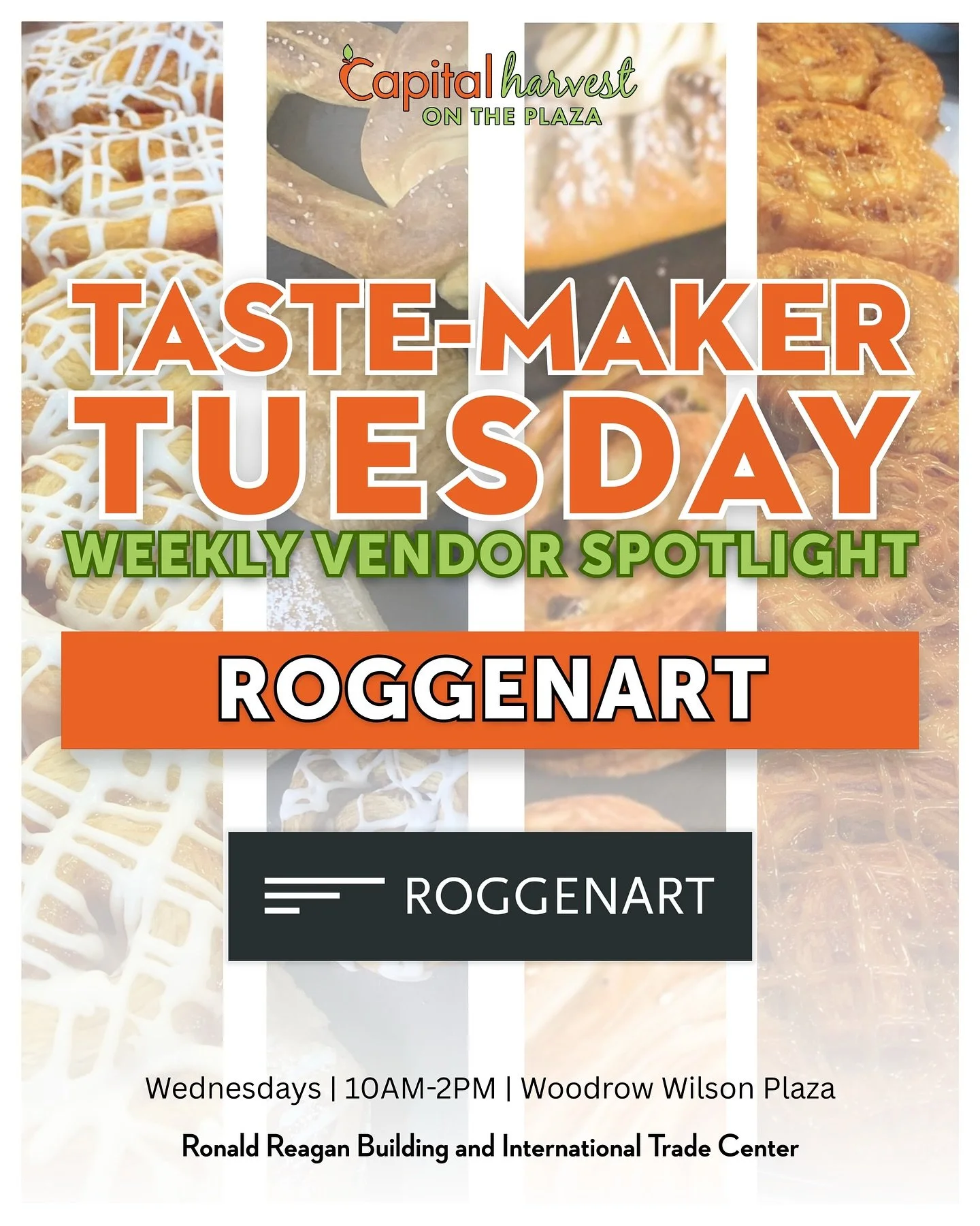 European caf&eacute; vibes are baking fresh at Capital Harvest on the Plaza THIS Wednesday! 🥐☕️
Meet Roggenart &mdash; the artisan bakery bringing European-inspired breads, buttery pastries, and rich coffee culture straight to the heart of D.C. From