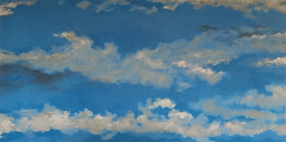 Like a cloud passing 1 (2004)  I  Acrylic on canvas  I  20x40 in.