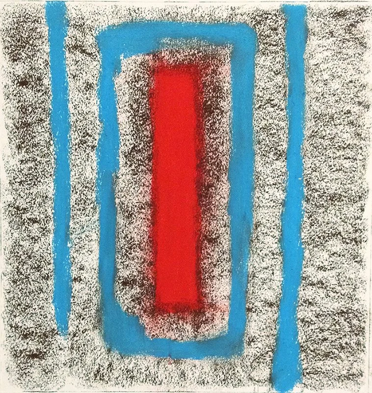 Red Pools 11 (2014)  I  Pastel on paper  I  11x11 in.