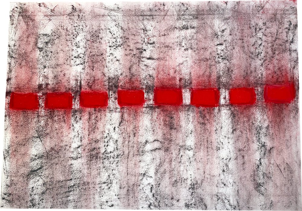 Red Pools 10 (2014)  I  Pastel on paper  I  18x26 1/2 in.