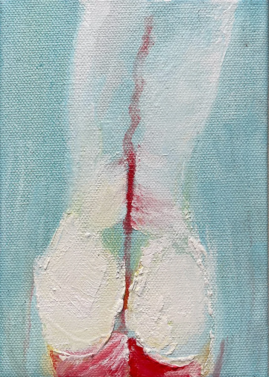Events in the Body: Mini Torso 37 (2022)  I  Oil on canvas  I  7x5 in.