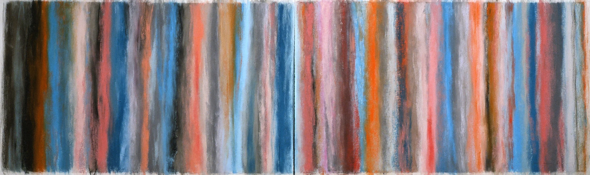 Forces of Nature 9 32" x 80" Pastel on paper 2001