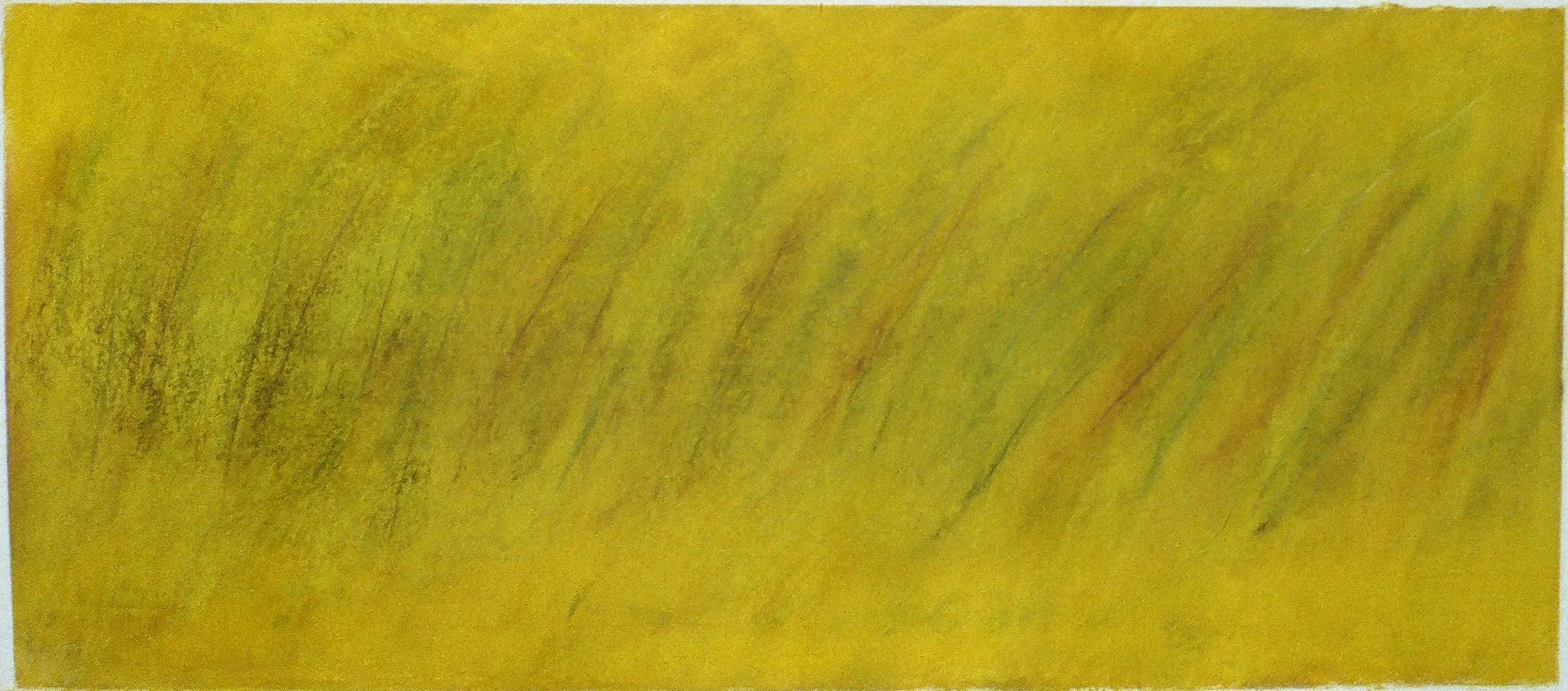 Yellow Field 10" x 22.5" Pastel on paper 2000