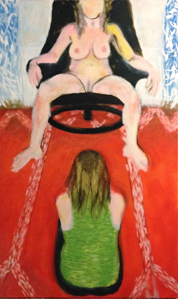 Dialogue with Self 2 (2015)  I  Oil on canvas  I  48x36  in.