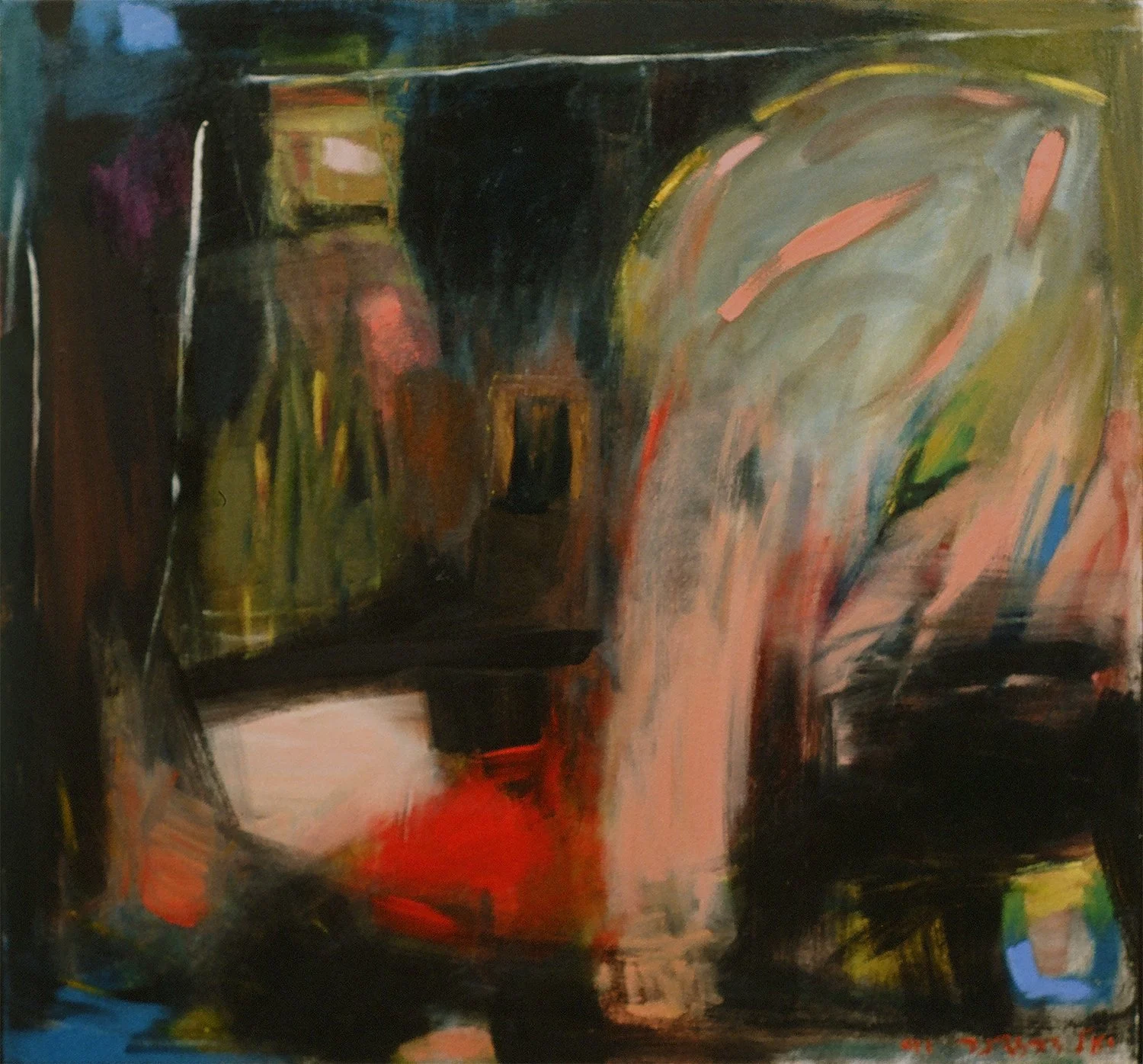 Snapshots in the Dark 1 (1990)  I  Oil on canvas  I  26x28 in.